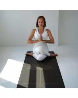 Коврик для йоги — Lotos Grey Gold, с уроками от Елены Маловой Коврик для йоги — Lotos Grey Gold, с уроками от Елены Маловой